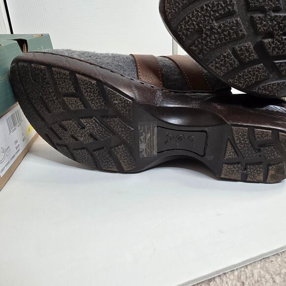 Born B.O.C. Mae Gray Wool Sherpa Lined Clogs Size 9 NWOT - Picture 9 of 12